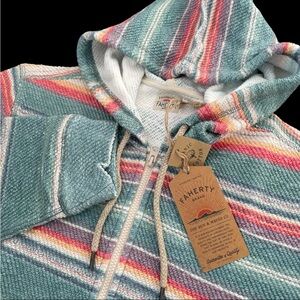 Faherty Whitewater Full Zip Hoodie Organic Cotton Island Sunrise Size XL $198